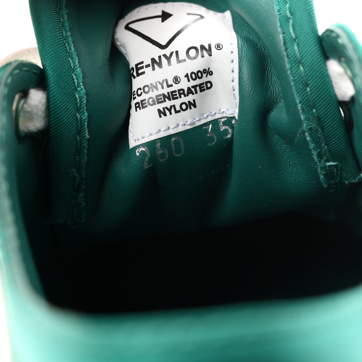 Re-Nylon Gabardine Triangle Logo Double Wheel 50mm Sneakers 35.5 Assenzio
