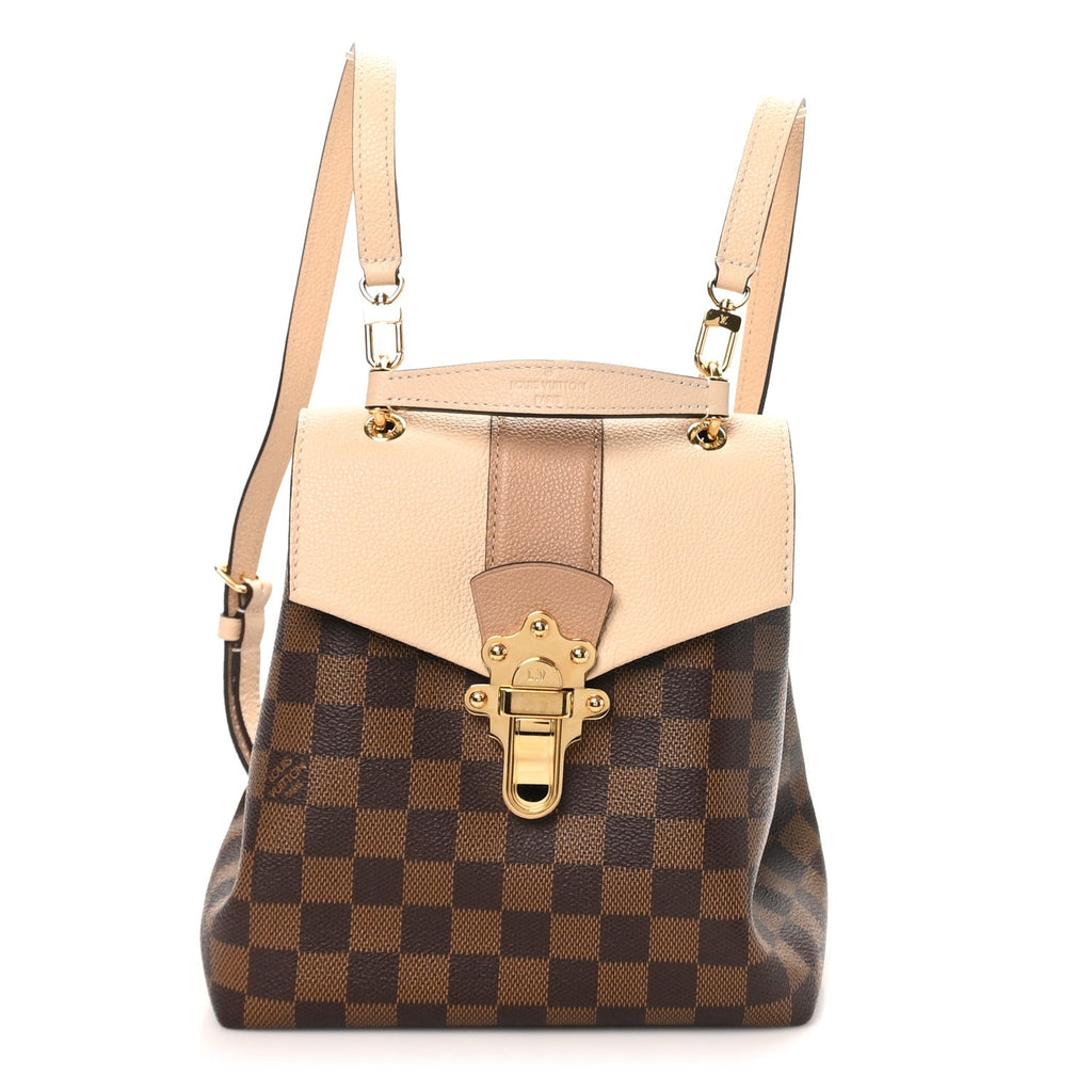 Damier Ebene Clapton Backpack Creme