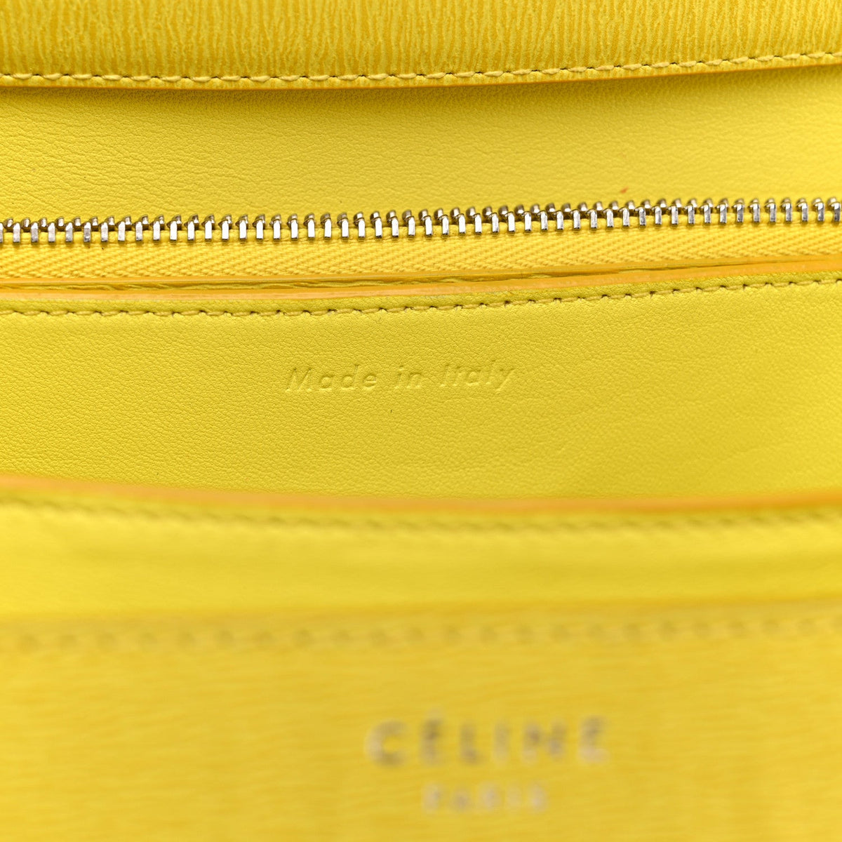 Liege Calfskin Medium Classic Box Flap Bag Fluo Yellow