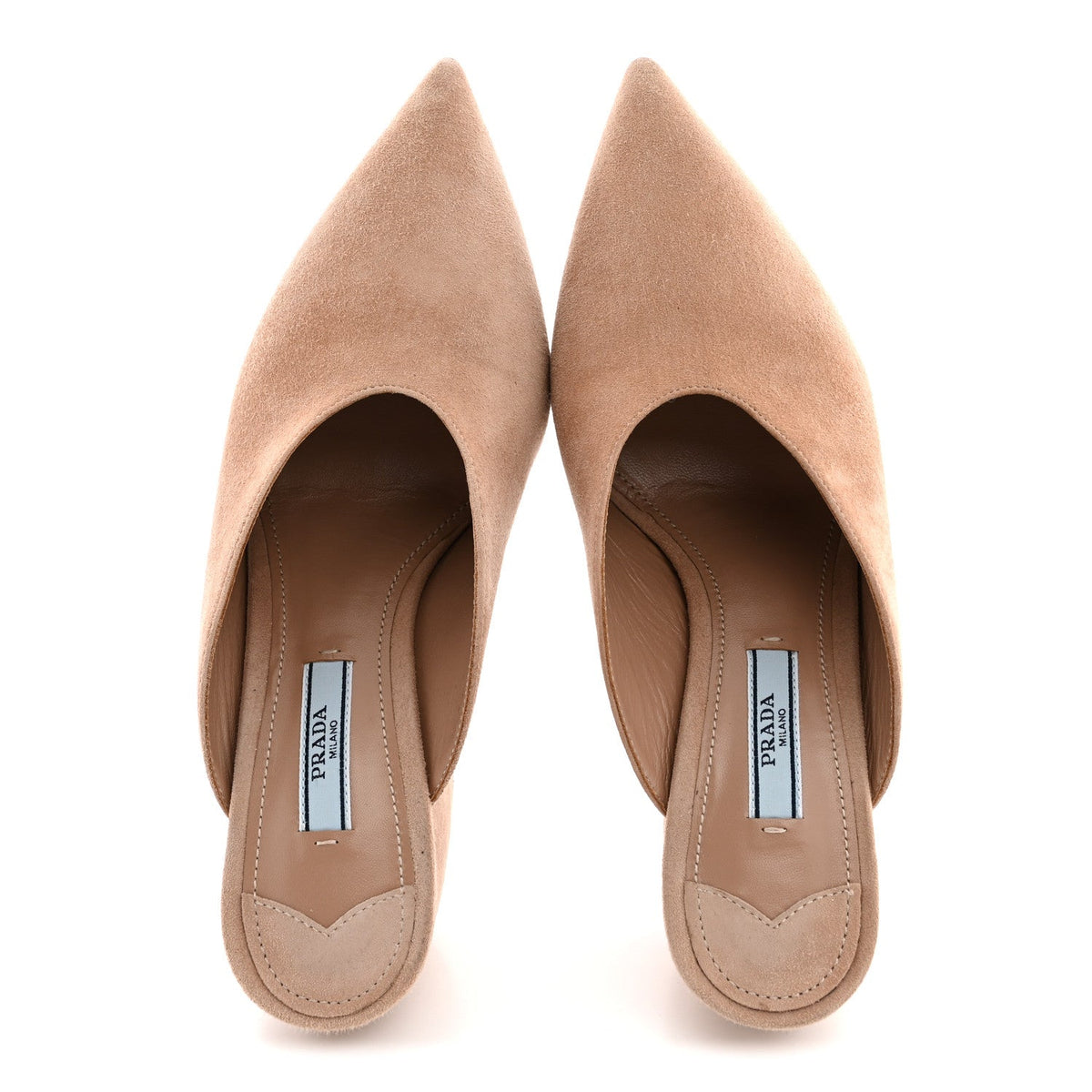 Suede Pointed Toe Mules 36 Dark Rose