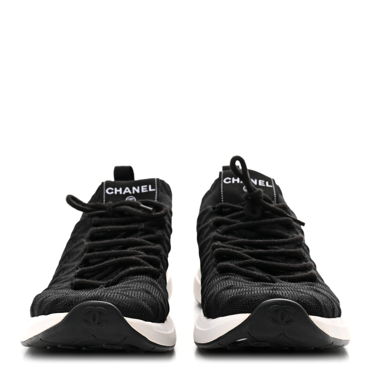 Fabric Logo Sneakers 37.5 Black