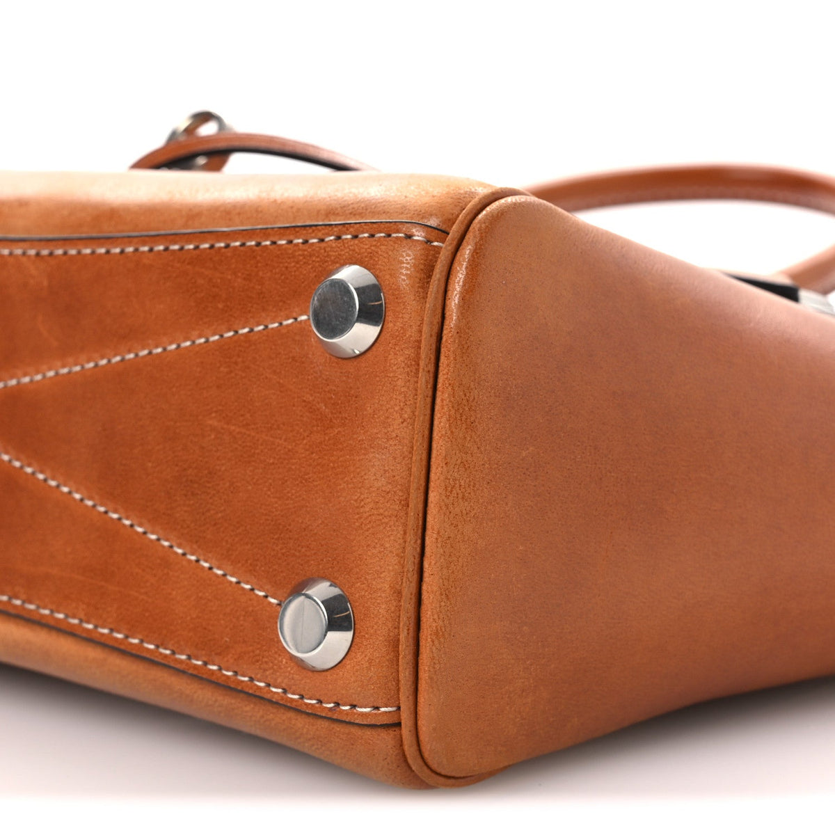 Vegetable Tanned Lambskin Mini Bel Air Carry All Bag Tan Cowboy