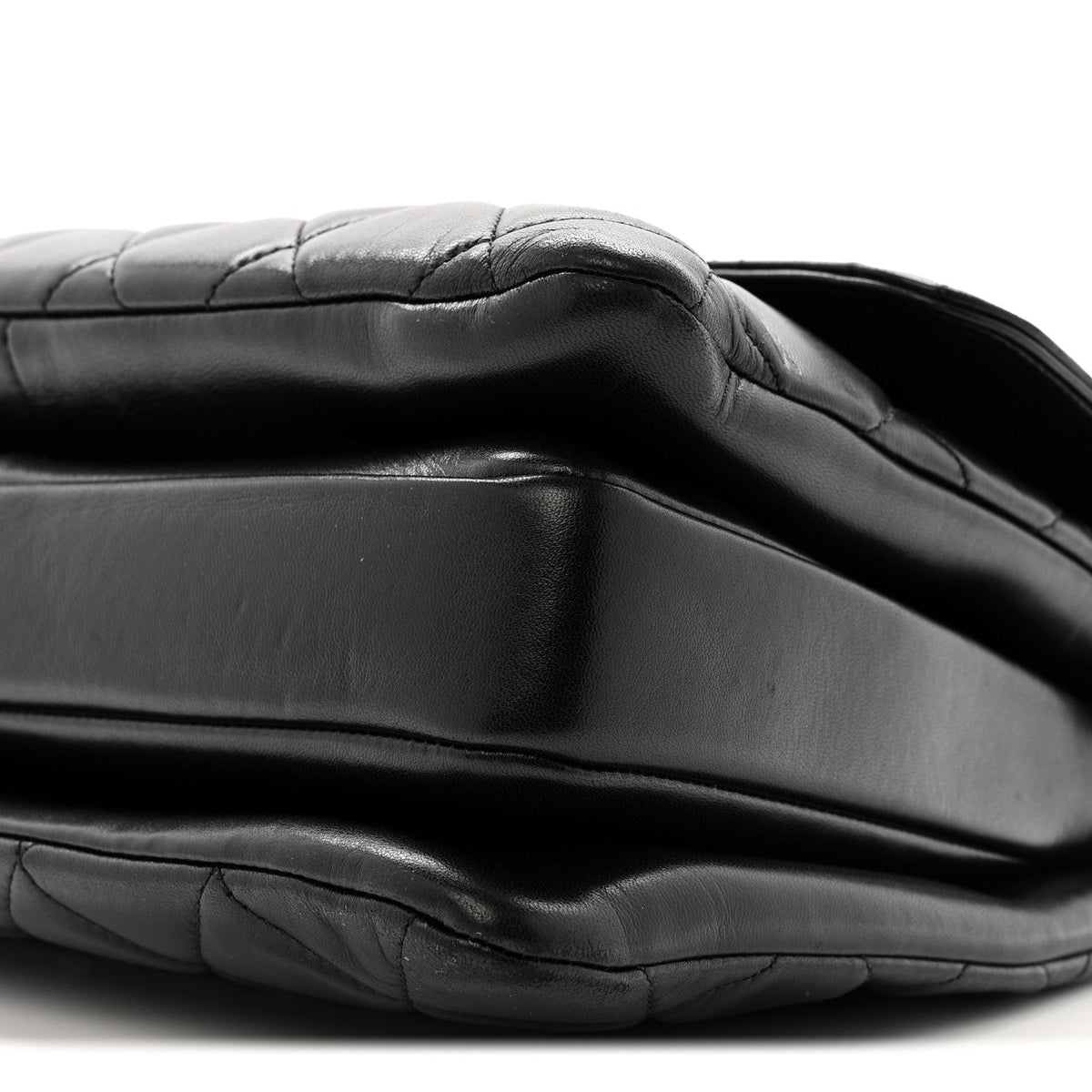 Lambskin Quilted Medium Trendy CC Flap Dual Handle Bag Black