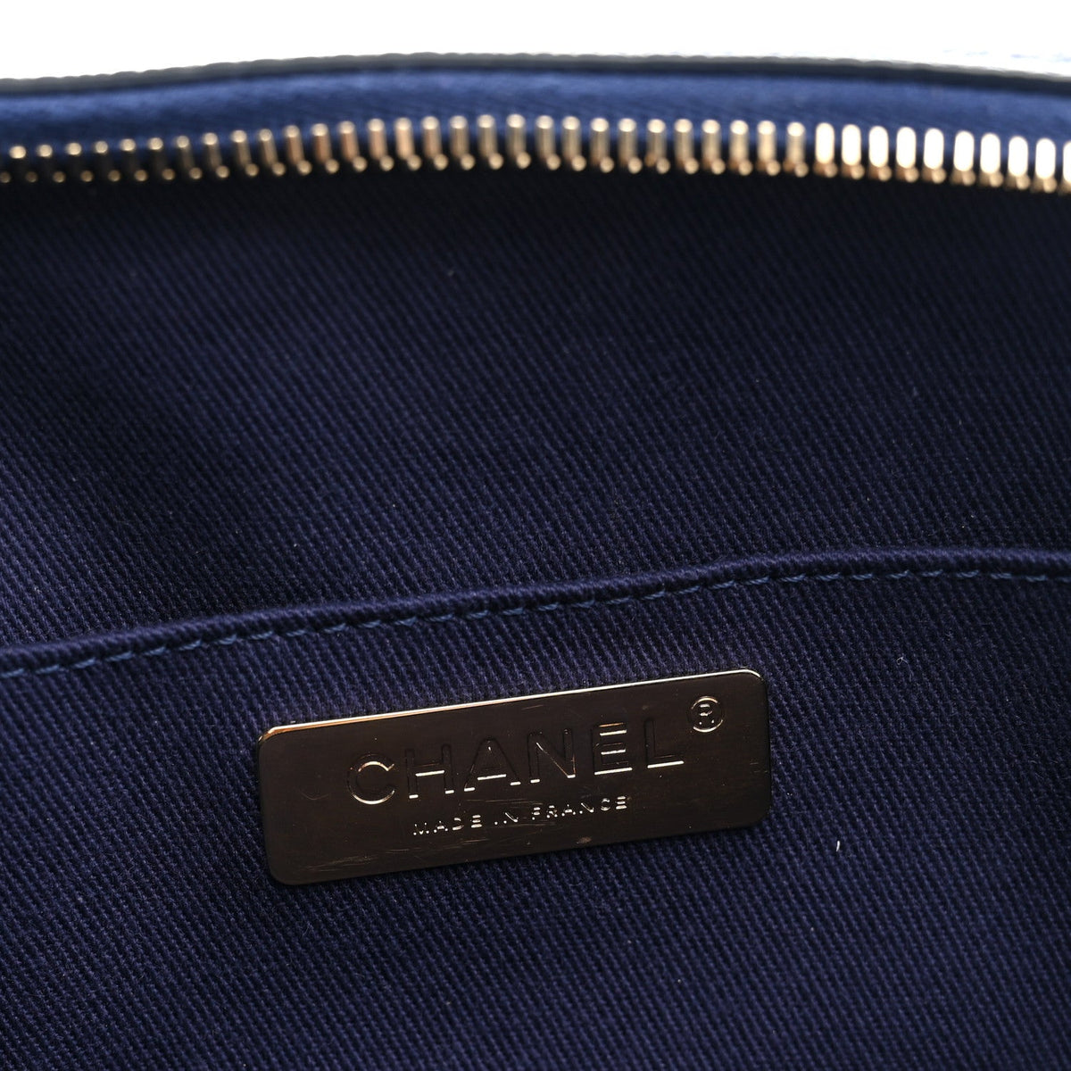 Caviar Quilted Waist Bag Navy Blue
