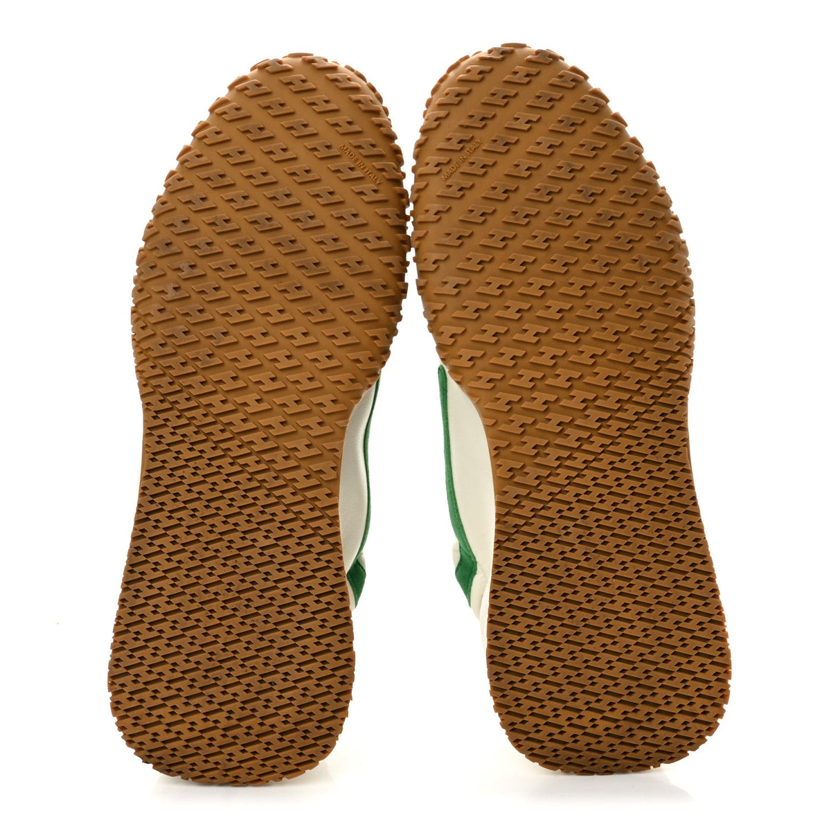 Nappa Suede Goatskin Jet Sneakers 42 White Vert Jungle