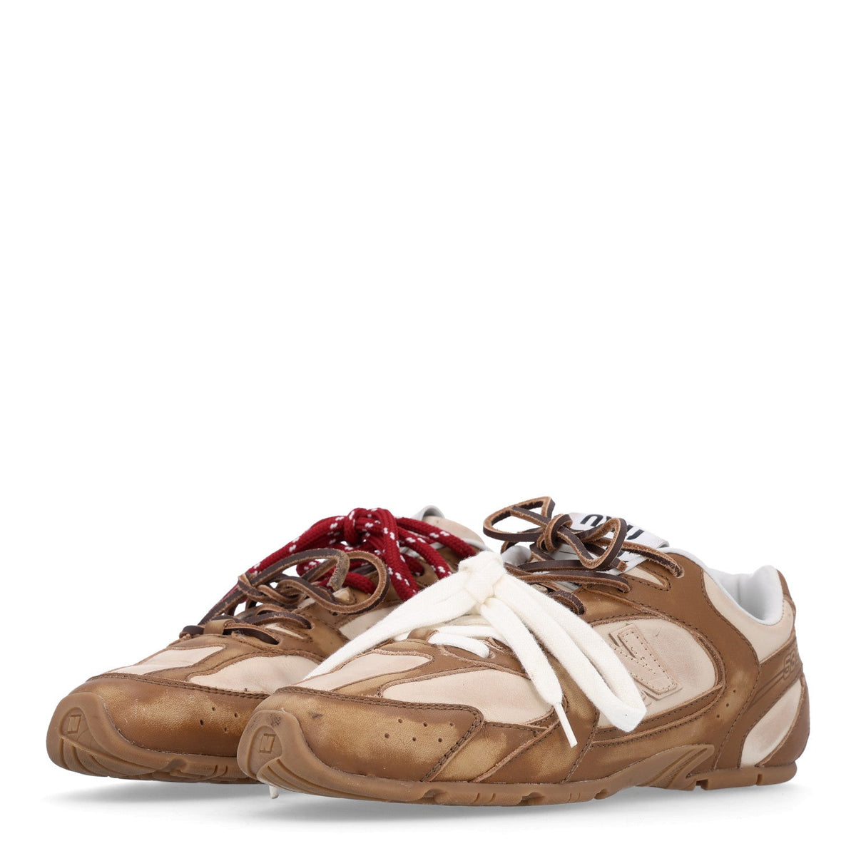 X NEW BALANCE Calfskin 530 SL Sneakers 37 Cinnamon Travertine Gray
