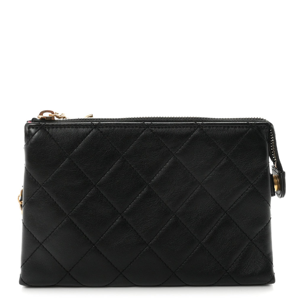 Calfskin Pick Me Up Belt Bag Black