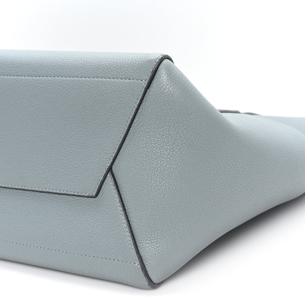 Soft Grained Calfskin Sangle Bucket Bag Storm