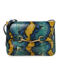 Snakeskin Bright Bit Animalier Medium Shoulder Bag Multicolor