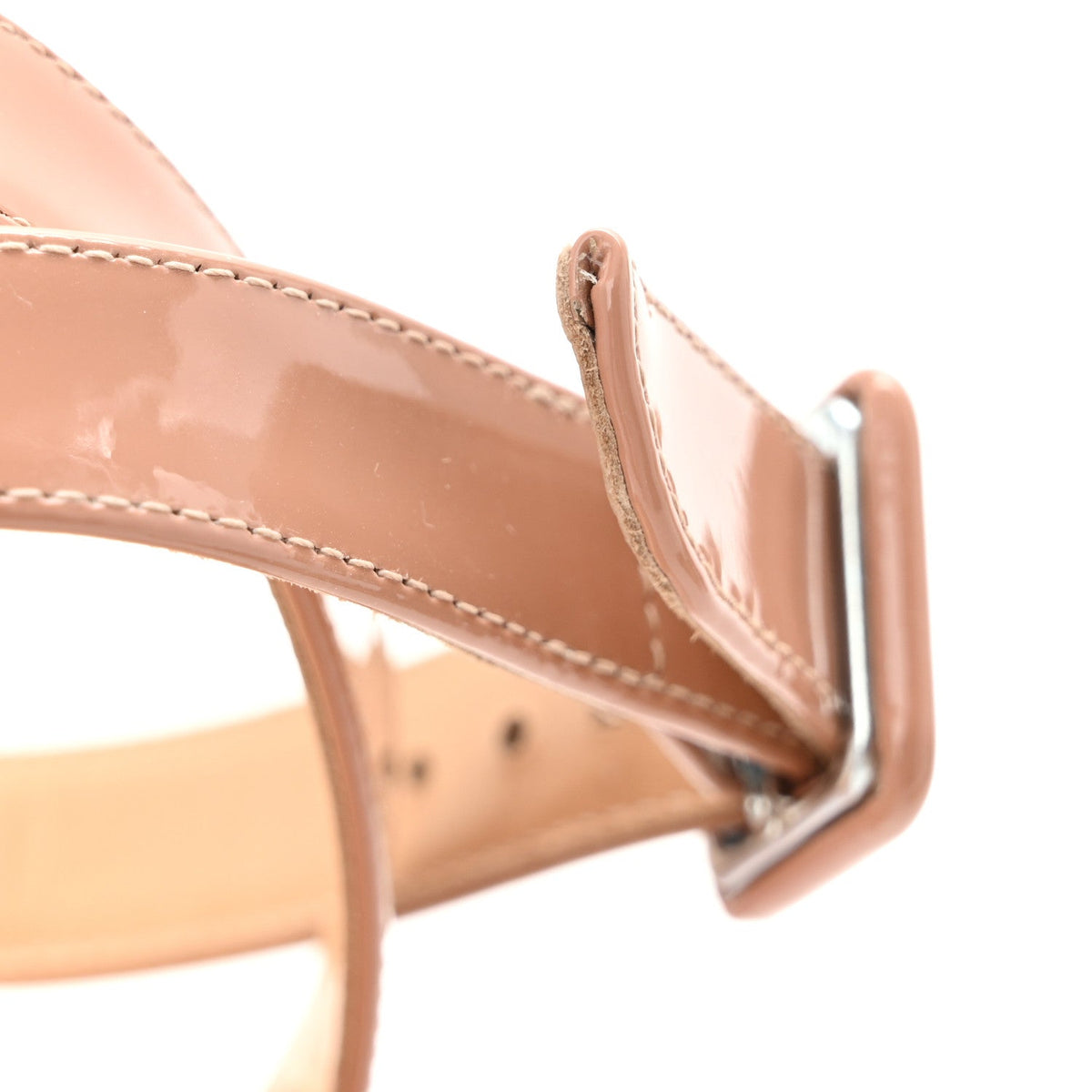 Patent Miss Sabina 85 Sandals 39.5 Nude