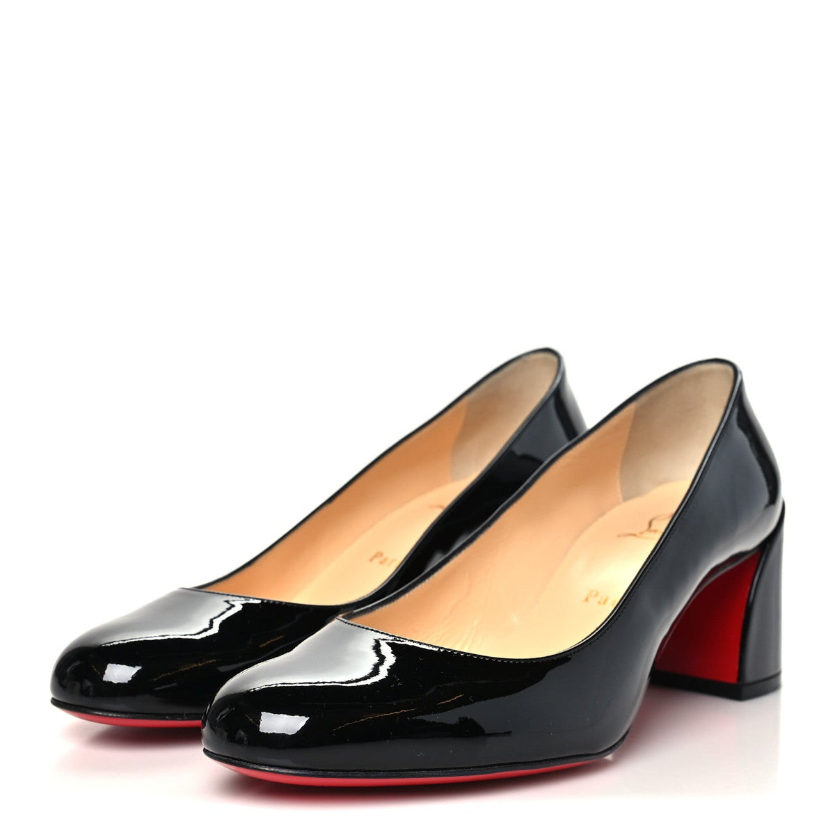 Patent Calfskin Miss Sab 55 Pumps 38 Black