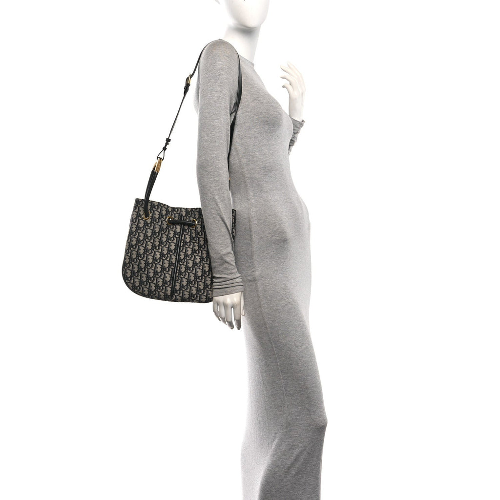 Oblique Medium Nolita Bucket Bag Blue