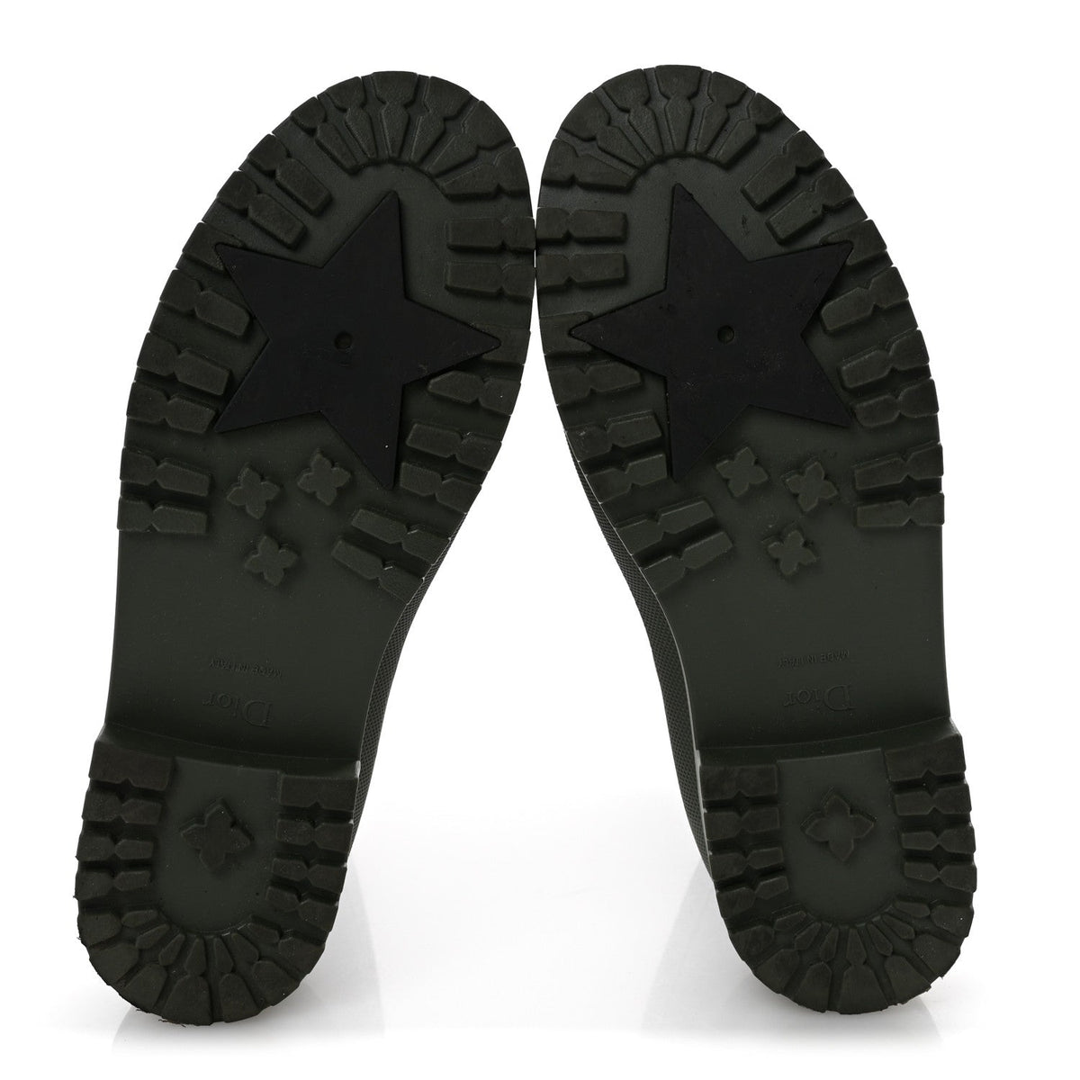 Rubber Diorunion Rain Boots 38 Black Military