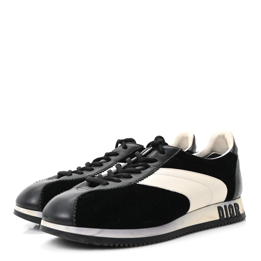 Velvet Mix Diorun Sneakers 38.5 Black Off White