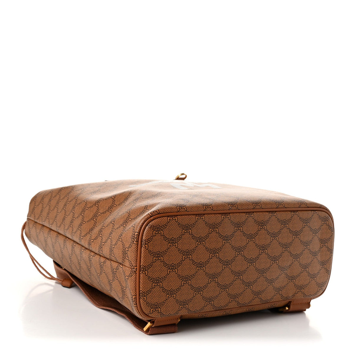 Lauretos Calfskin Medium Himmel Drawstring Backpack Cognac