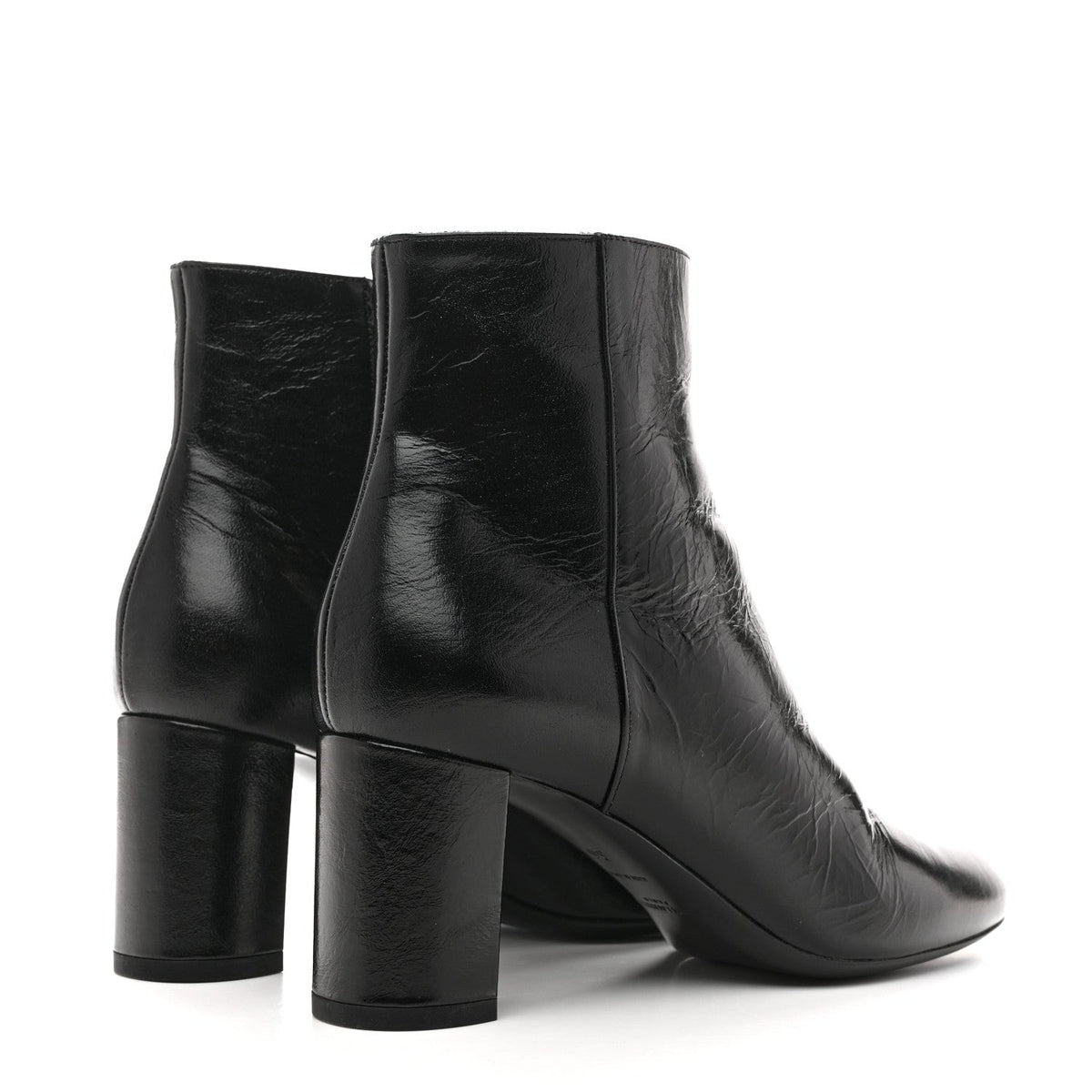 Calfskin Loulou 70 Uniform Ankle Boots 36 Black