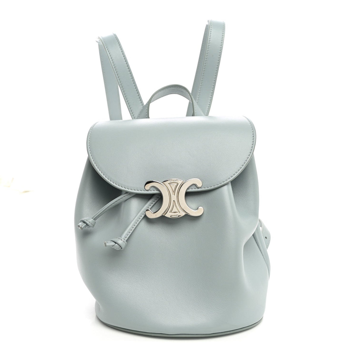 Triomphe Calfskin Bonnie Backpack Ice Blue