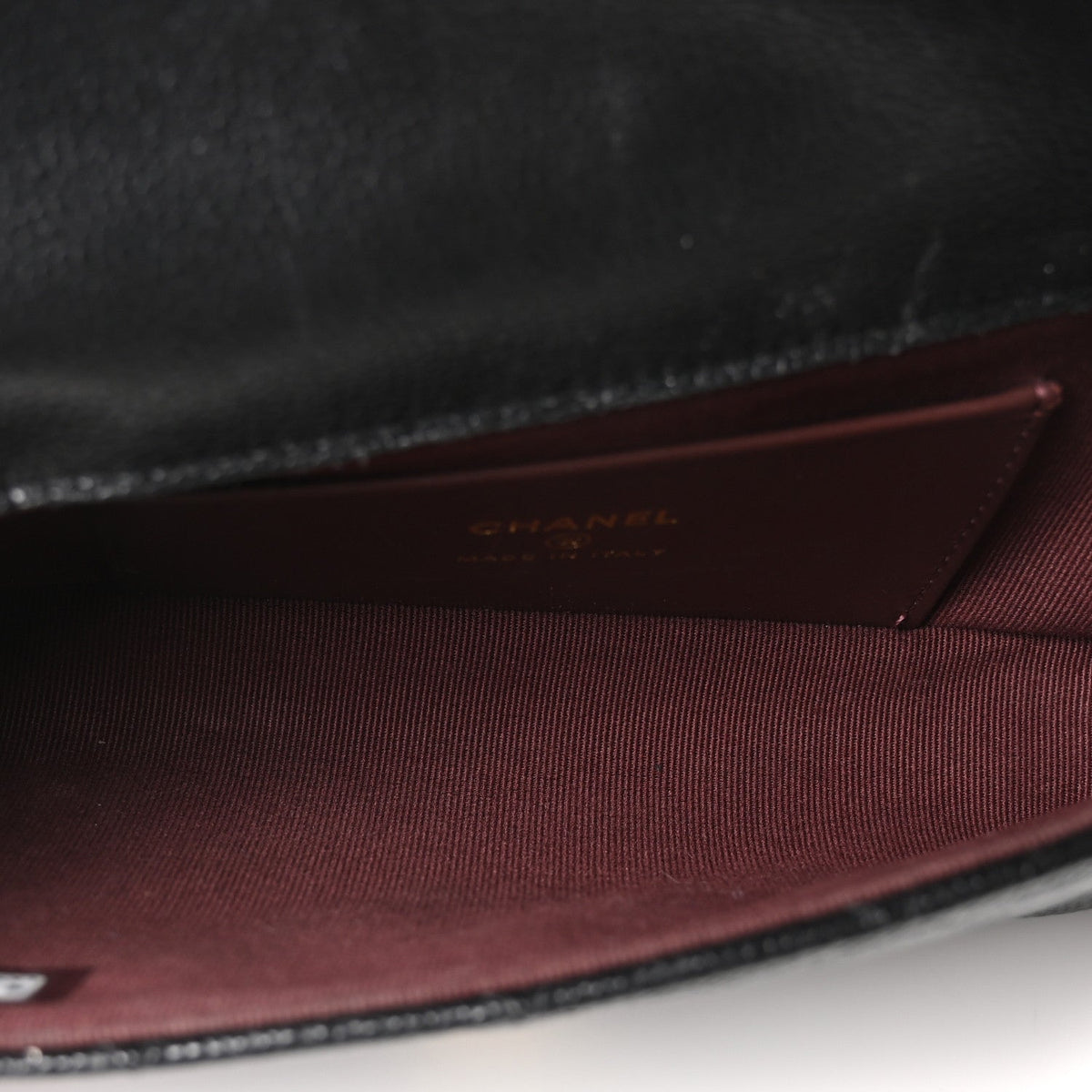 Caviar Quilted CC Flap Belt Bag Black