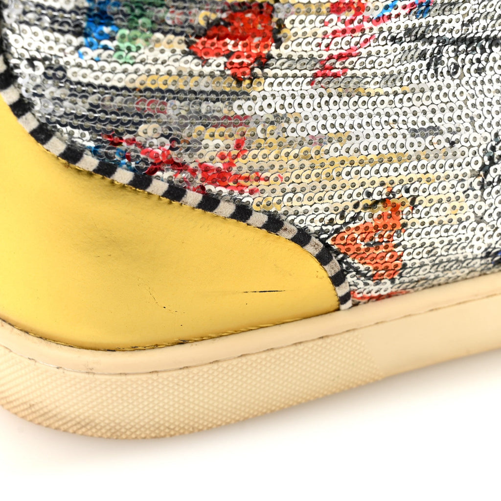 Patent Flash Paillettes Mens Rantus Orlato Sneakers 44 Version Silver