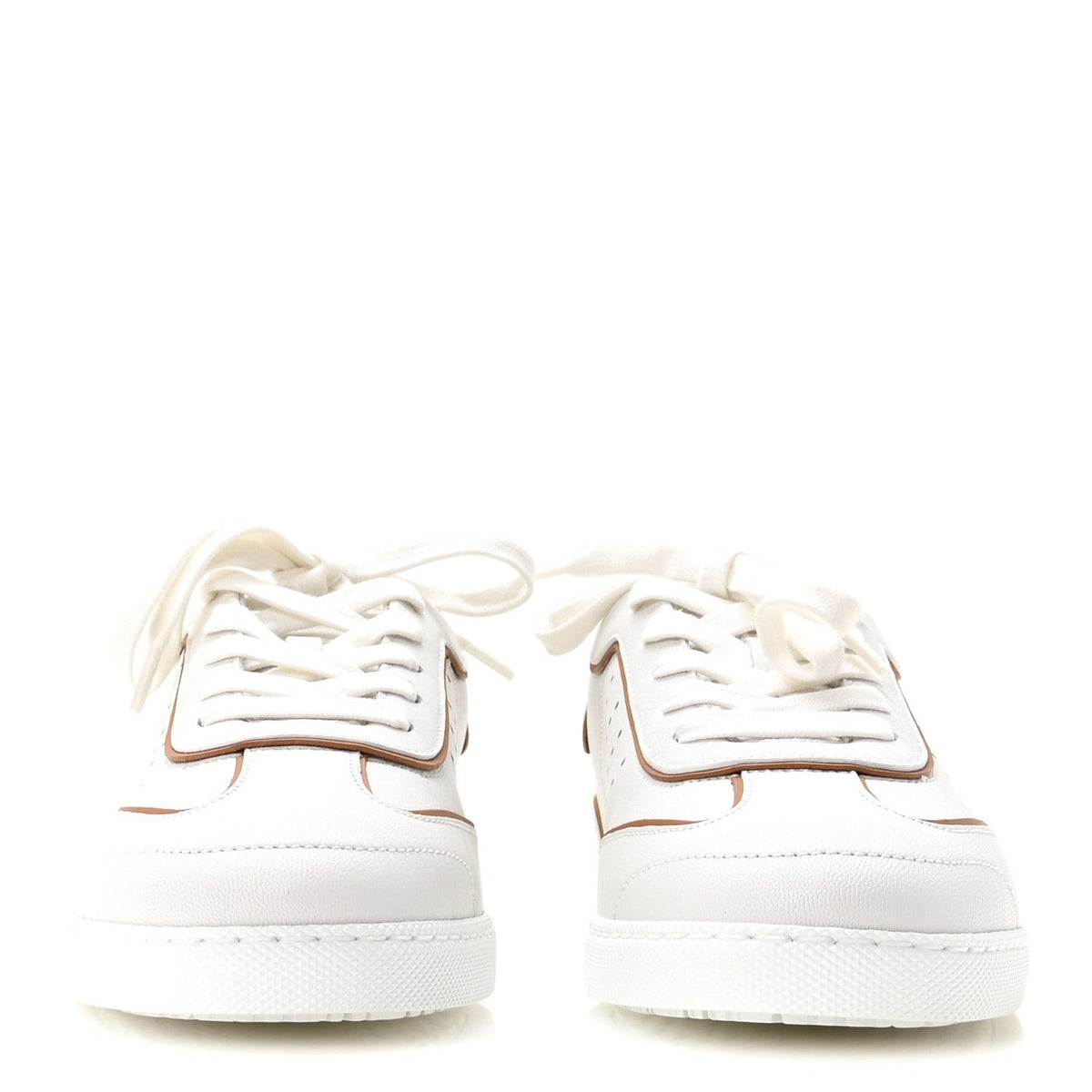 Sport Goatskin Calfskin Match Sneakers 37 White