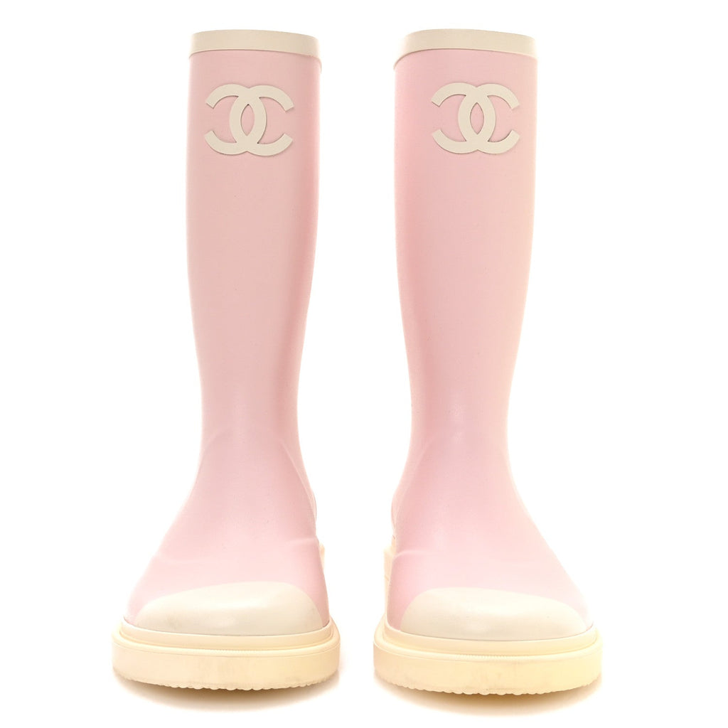 Caoutchouk CC High Boots 39 Light Pink White
