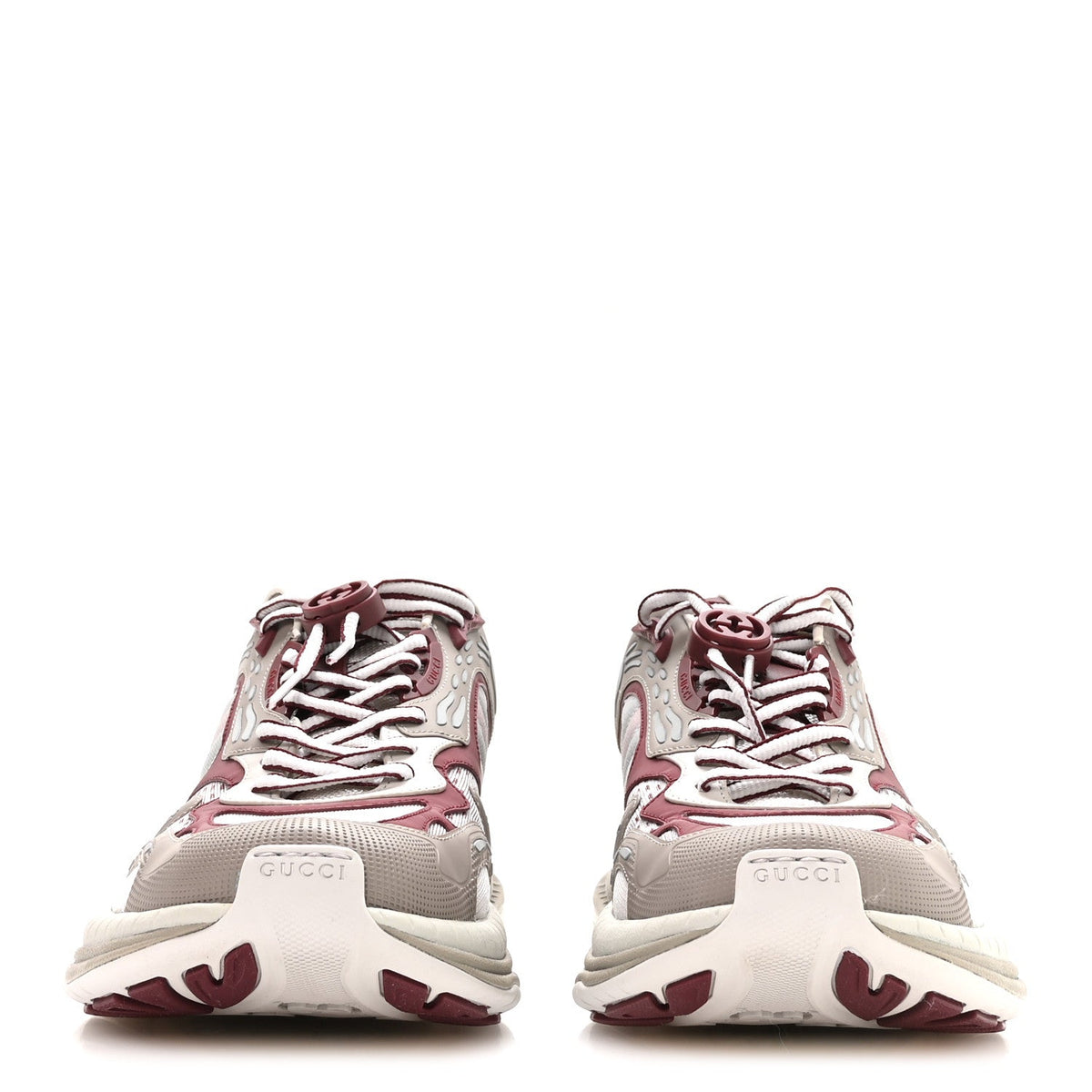 Calfskin Mesh Web Womens 2.0 Sneakers 9 Gray Rosso Ancora