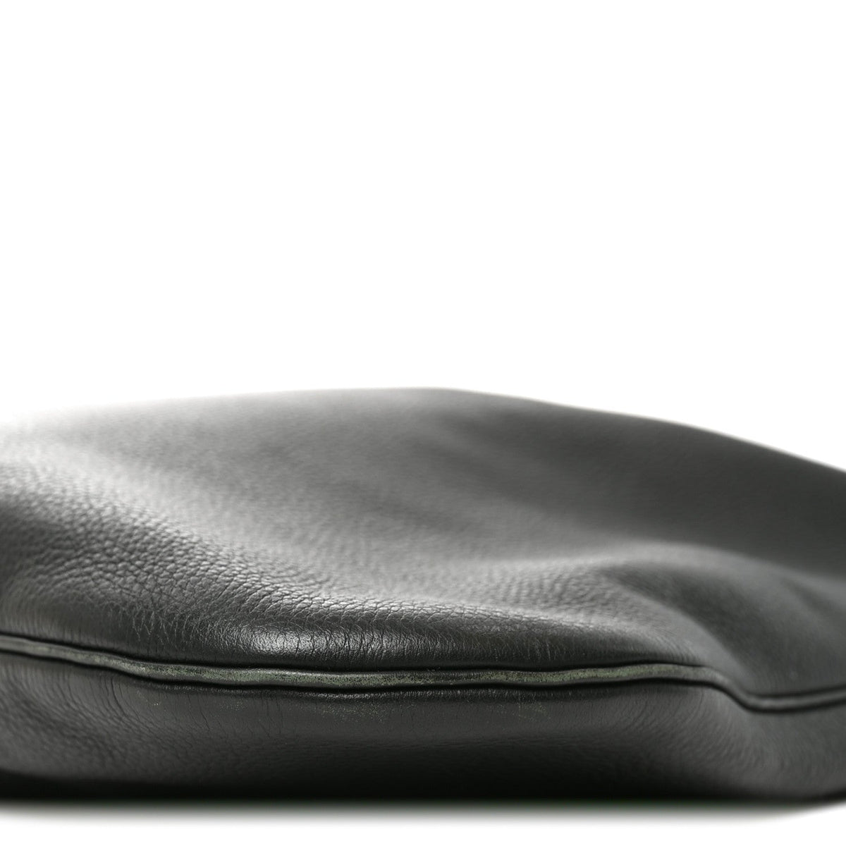 Grained Calfskin Medium Everyday Shoulder Bag Bottle Green
