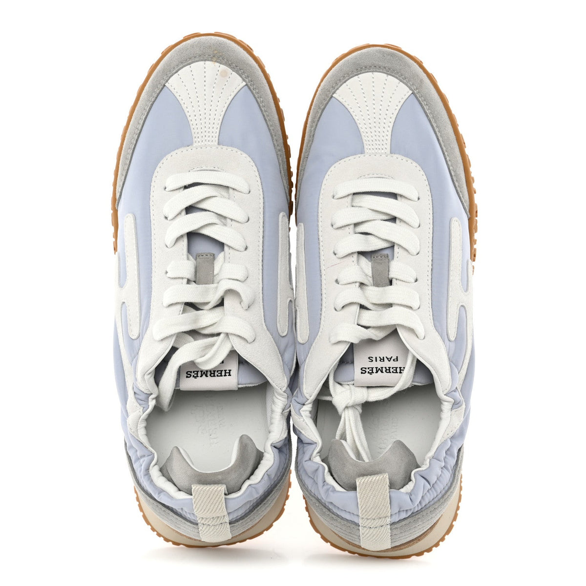 Suede Goatskin Jet Sneakers 39 Gris Arctique Blanc