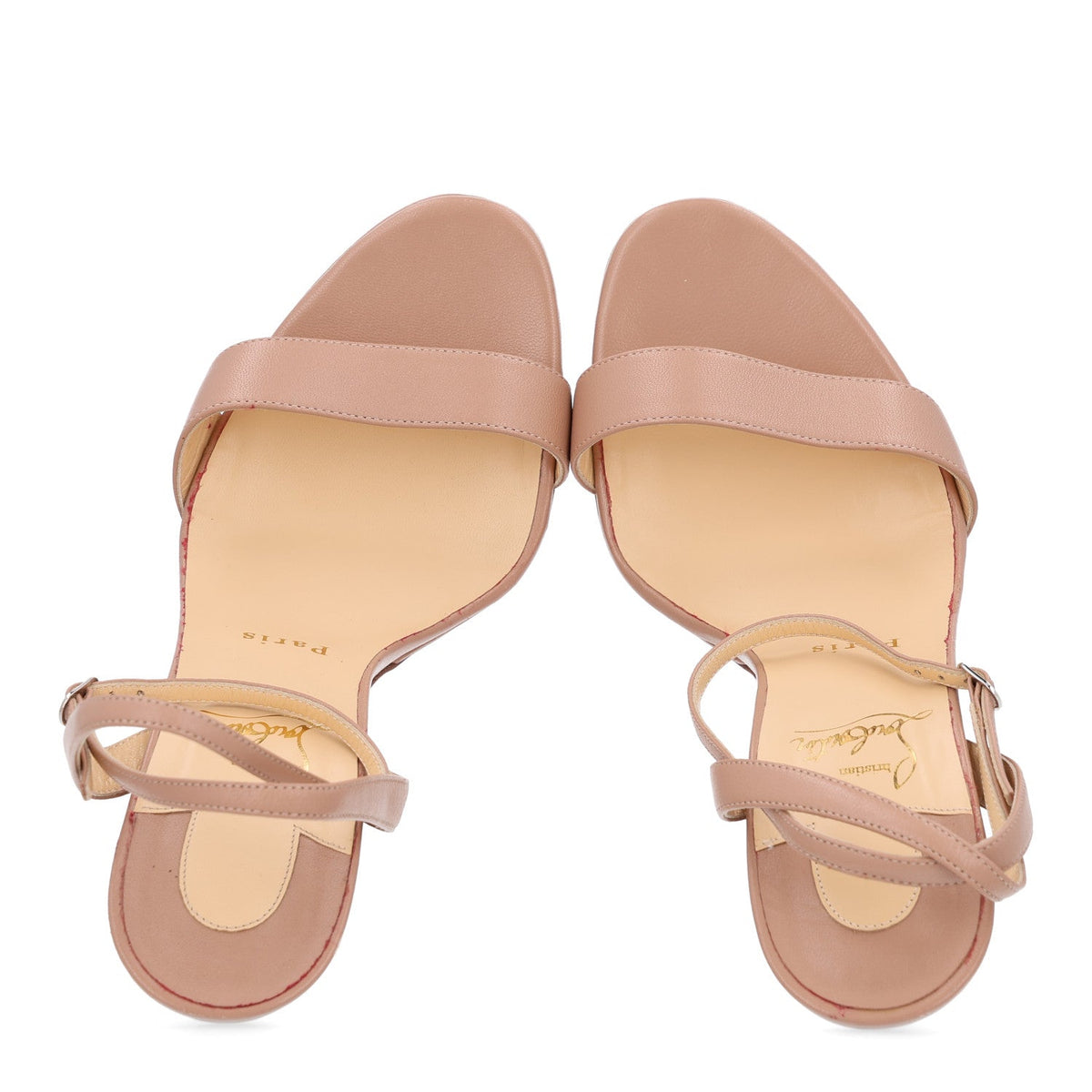 Nappa Loubi Queen 120 Pumps 39 Nude