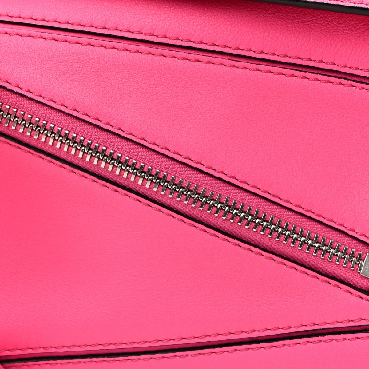 Calfskin Mini Puzzle Bumbag Neon Pink