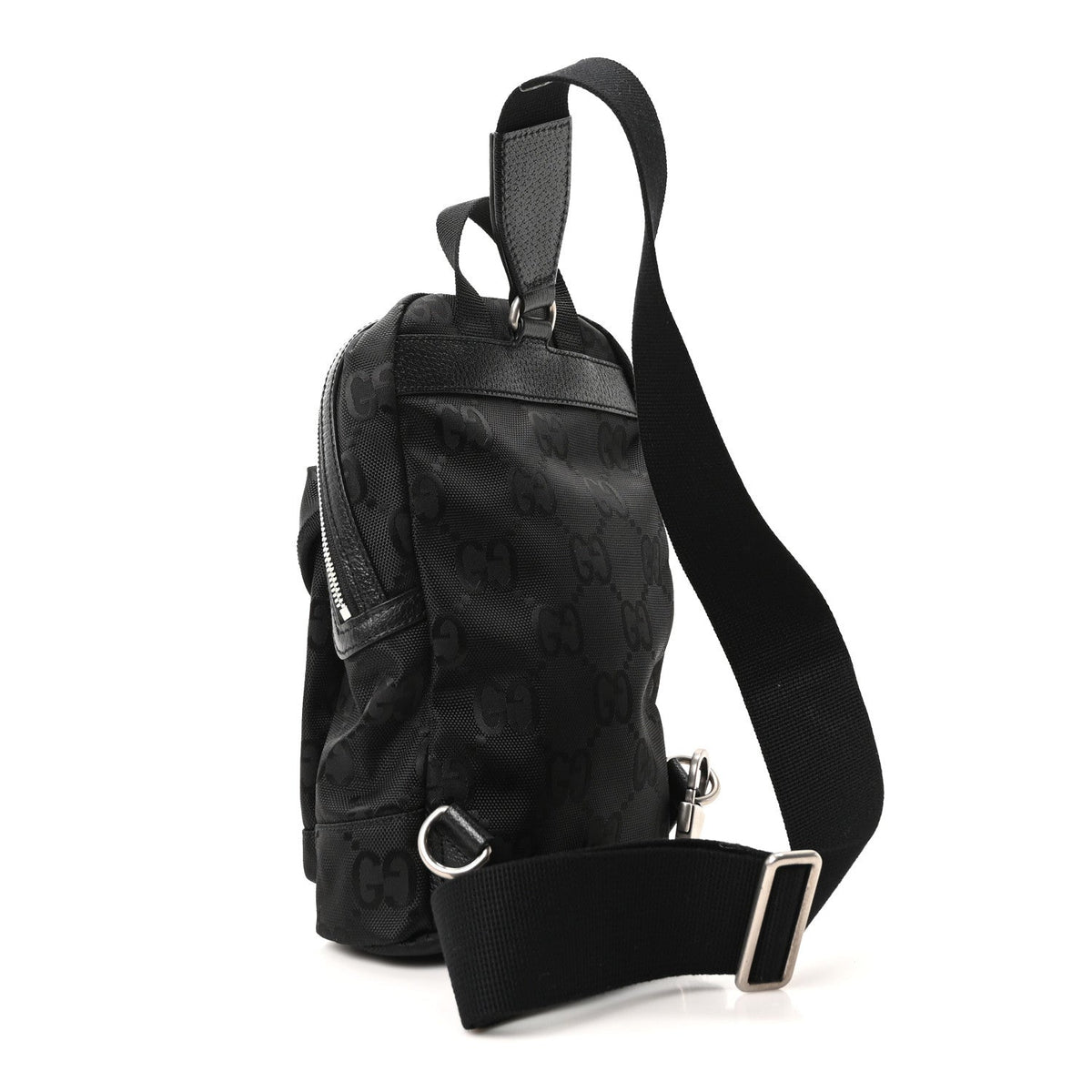 Econyl Nylon Monogram Off The Grid Sling Backpack Black