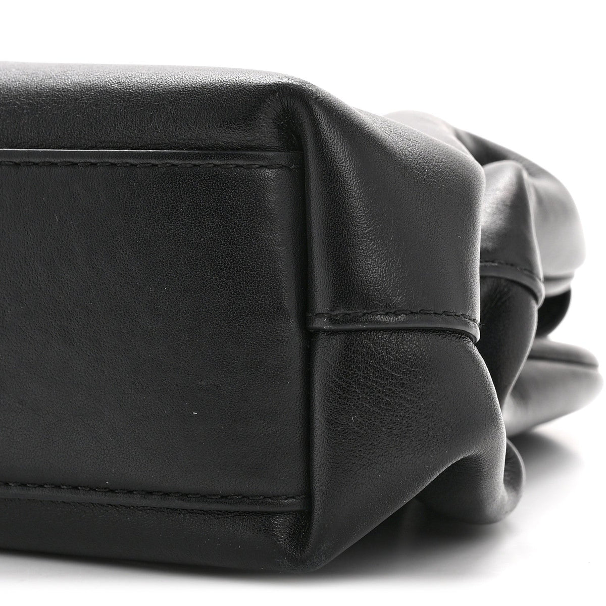 Calfskin Small The Point Triangle Bag Black