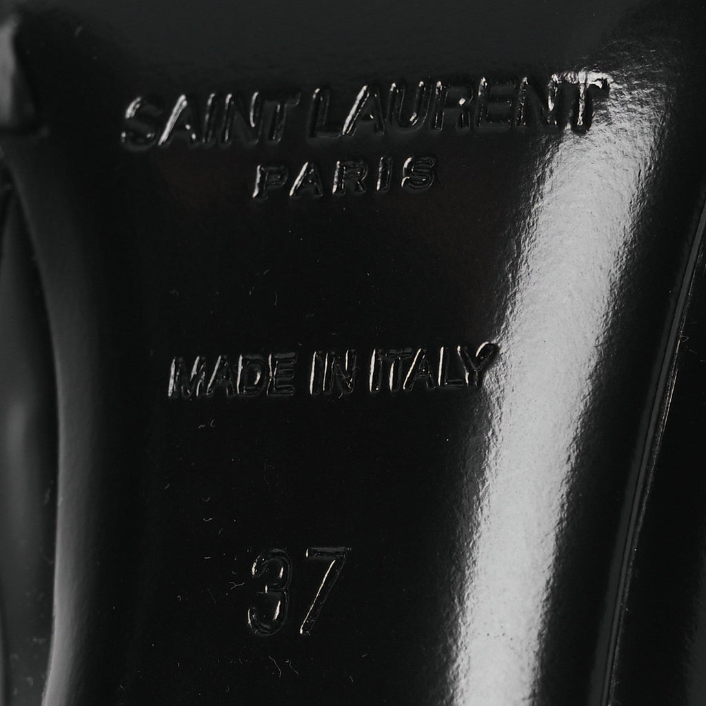 Glazed Calfskin Opyum Ankle Boots 37 Black