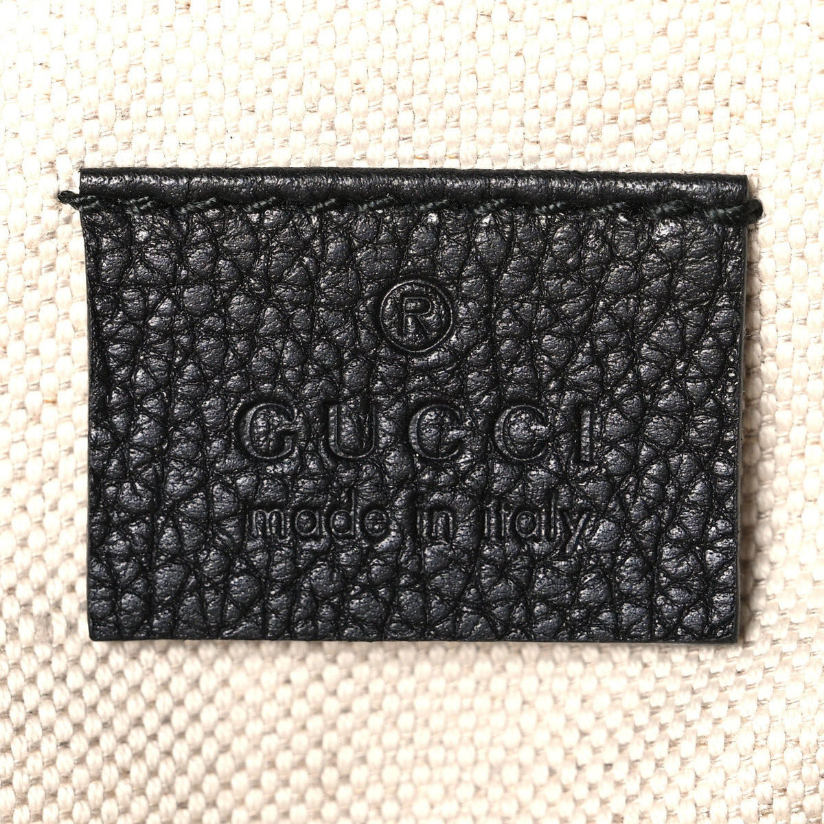 Grained Calfskin Logo Belt Bag Black