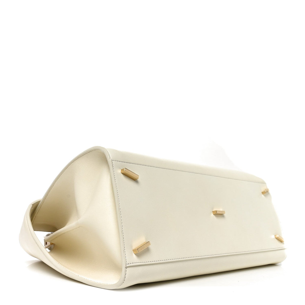 Lambskin Braided Large Hug Bag Mascarpone