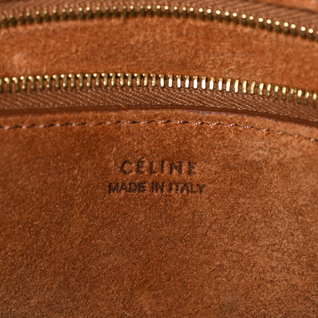 Natural Calfskin Seau Sangle Bucket Bag Tan