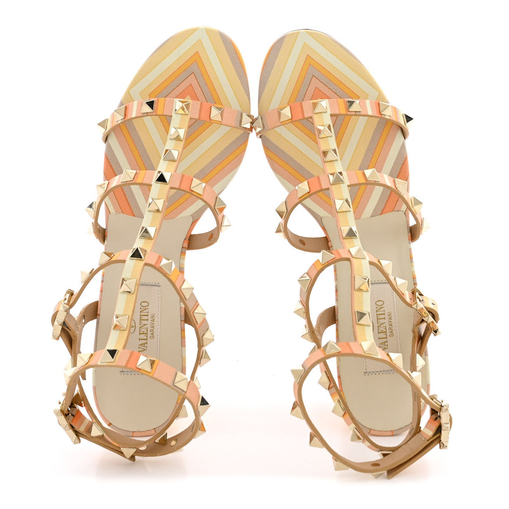 Nappa Native Couture 1975 Rockstud 60mm City Sandals 38 Mandarin Sorbet