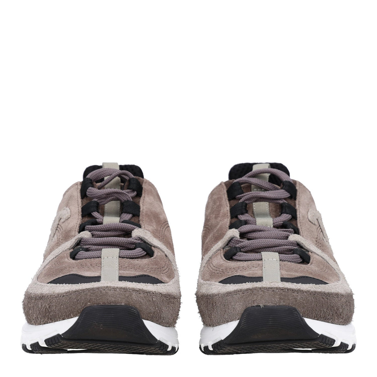 Calfskin Suede CC Sneakers 37 Brown Black