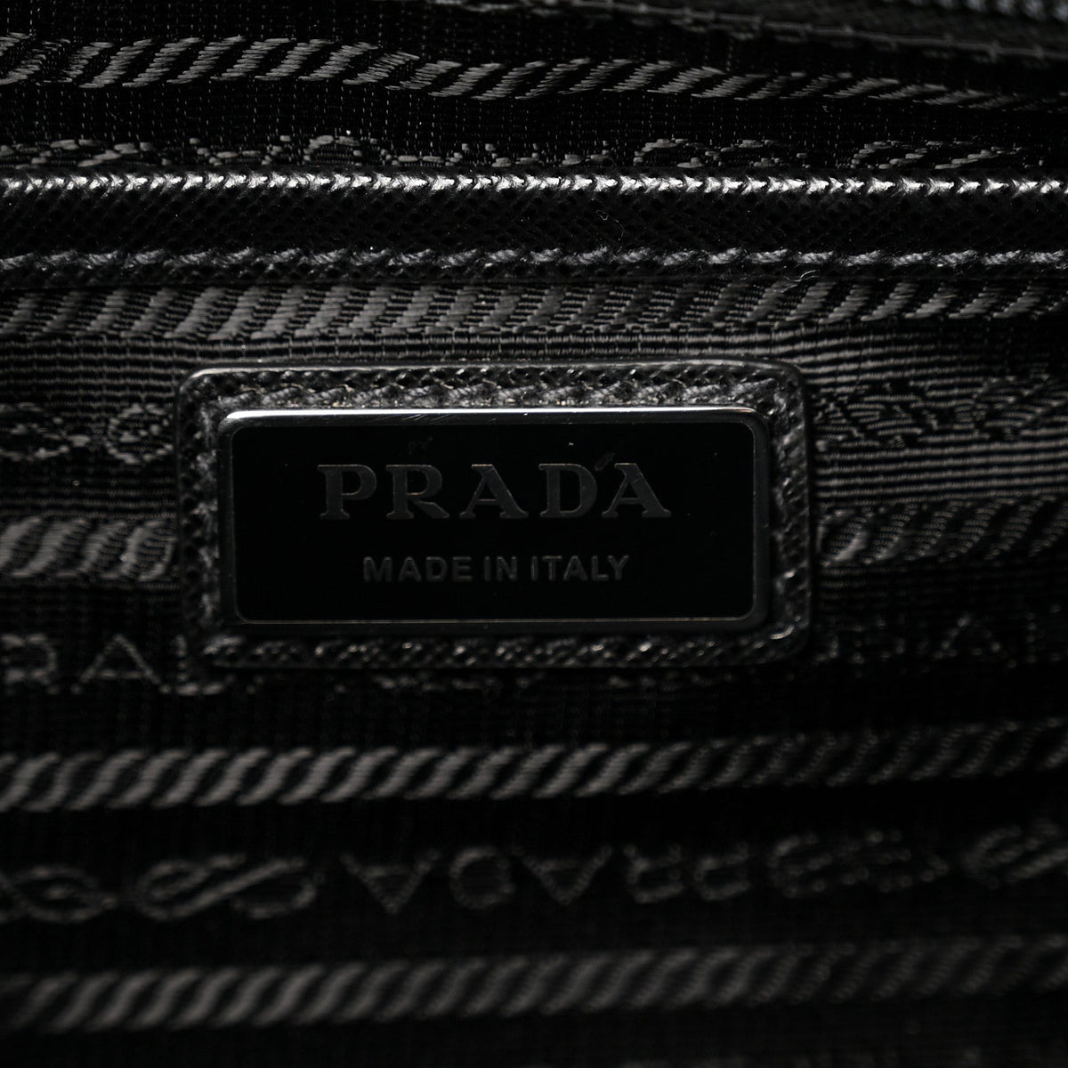 Re-Nylon Saffiano Medium Backpack Black
