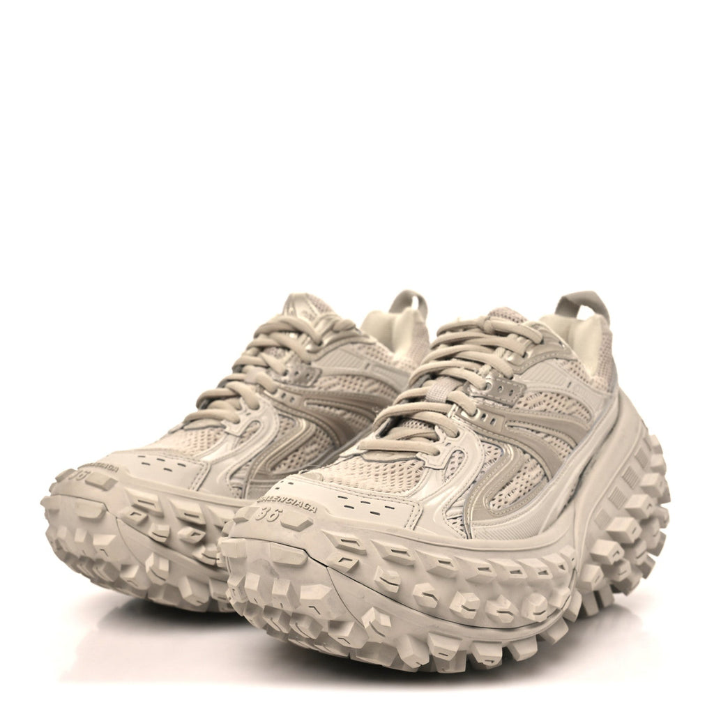 Rubber Mesh Monocolor Mens Defender Sneakers 36 Beige