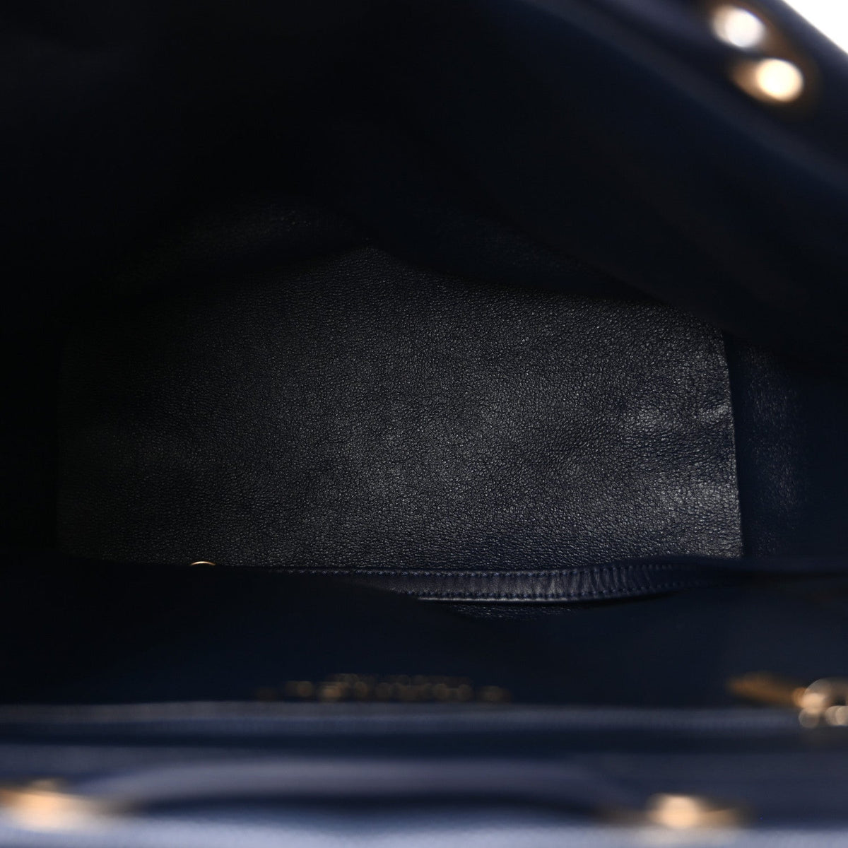 Caviar Quilted Filigree Backpack Navy