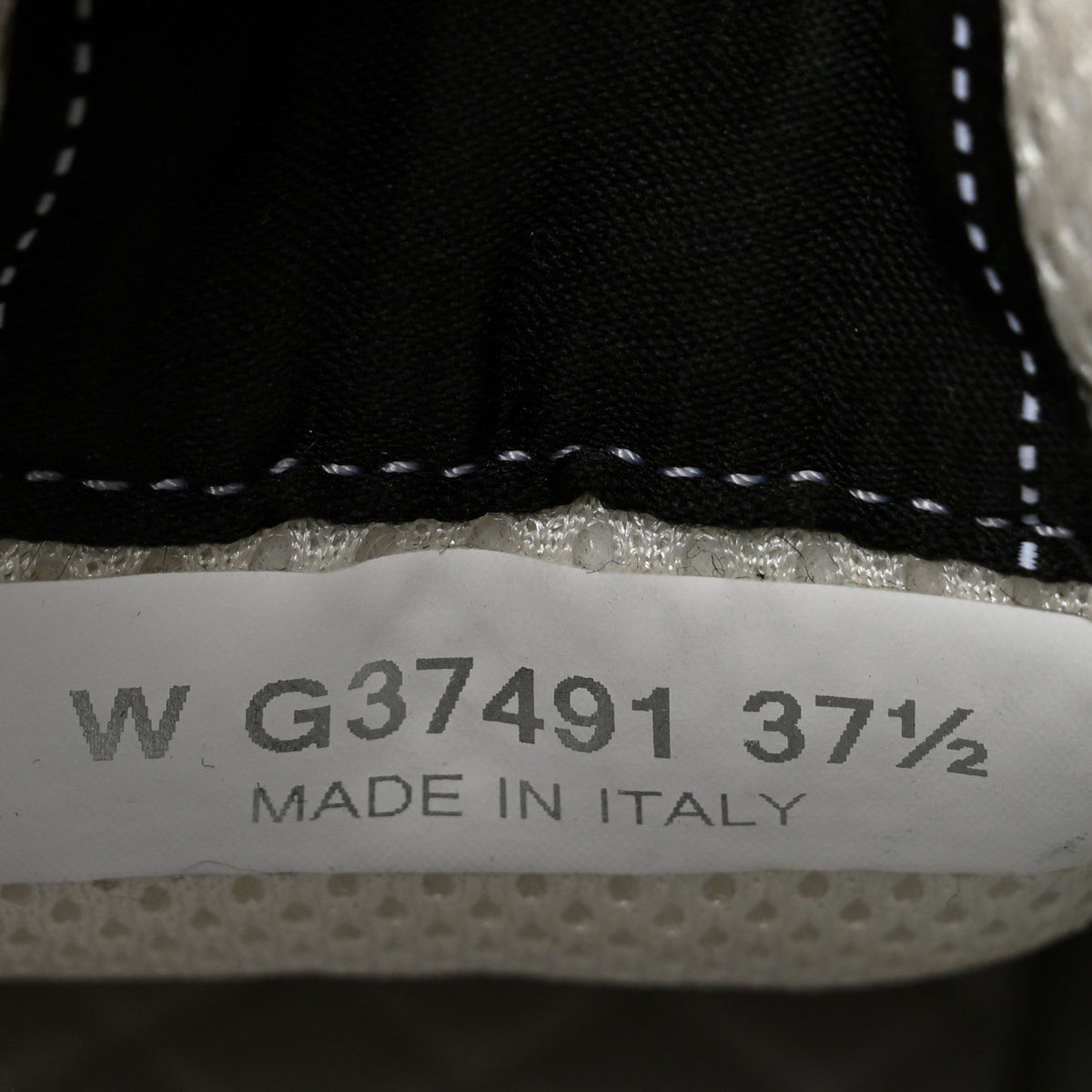 Calfskin Mesh Lycra Suede Womens Logo Sneakers 37.5 Black