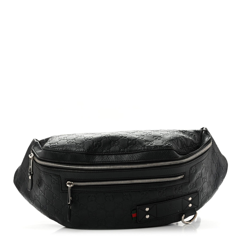 Guccissima Web Belt Bag Black