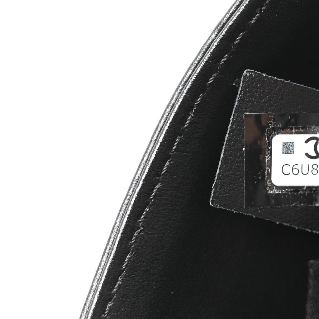 Calfskin Quilted CC Uniform Flap Belt Bag Black