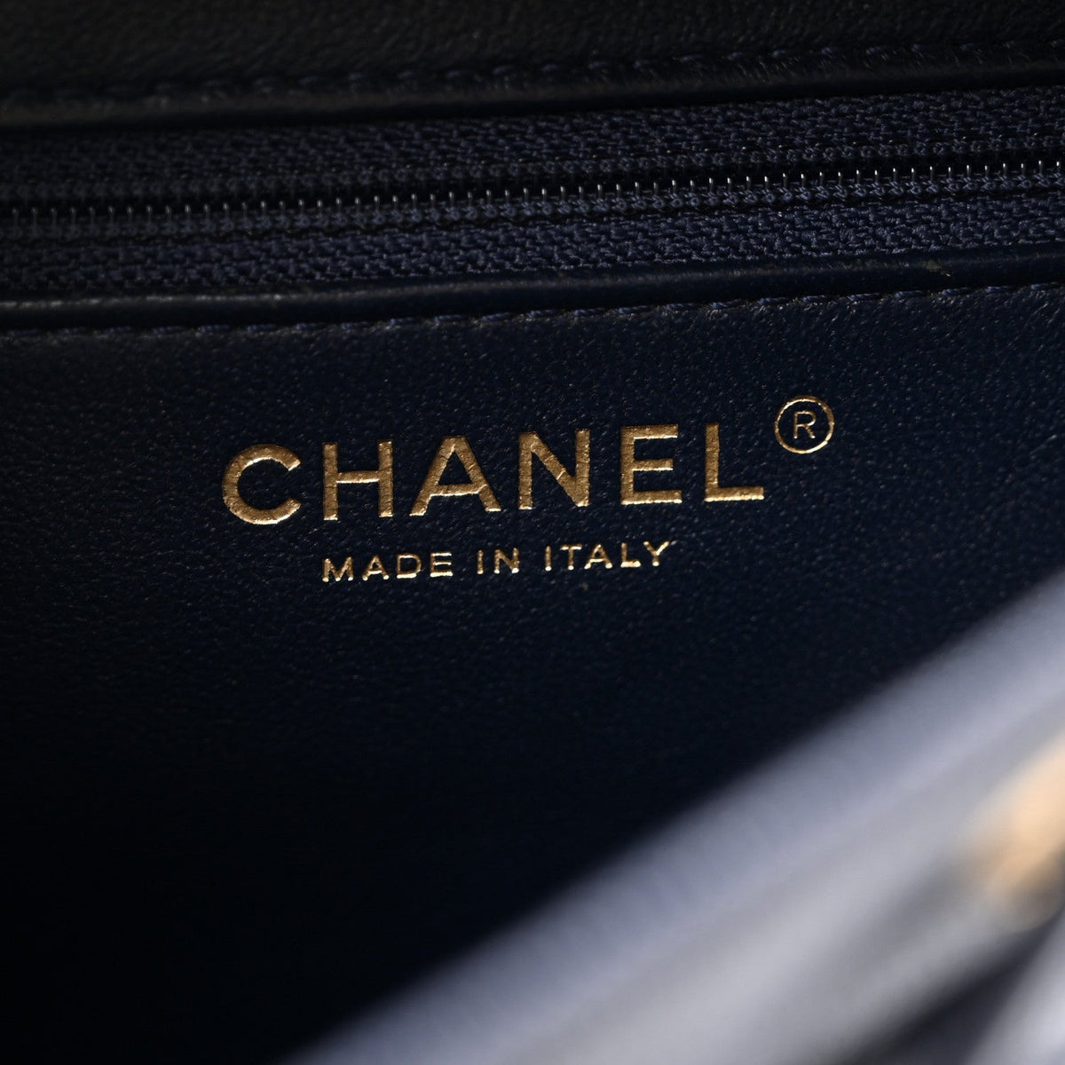 Caviar Quilted Filigree Backpack Navy