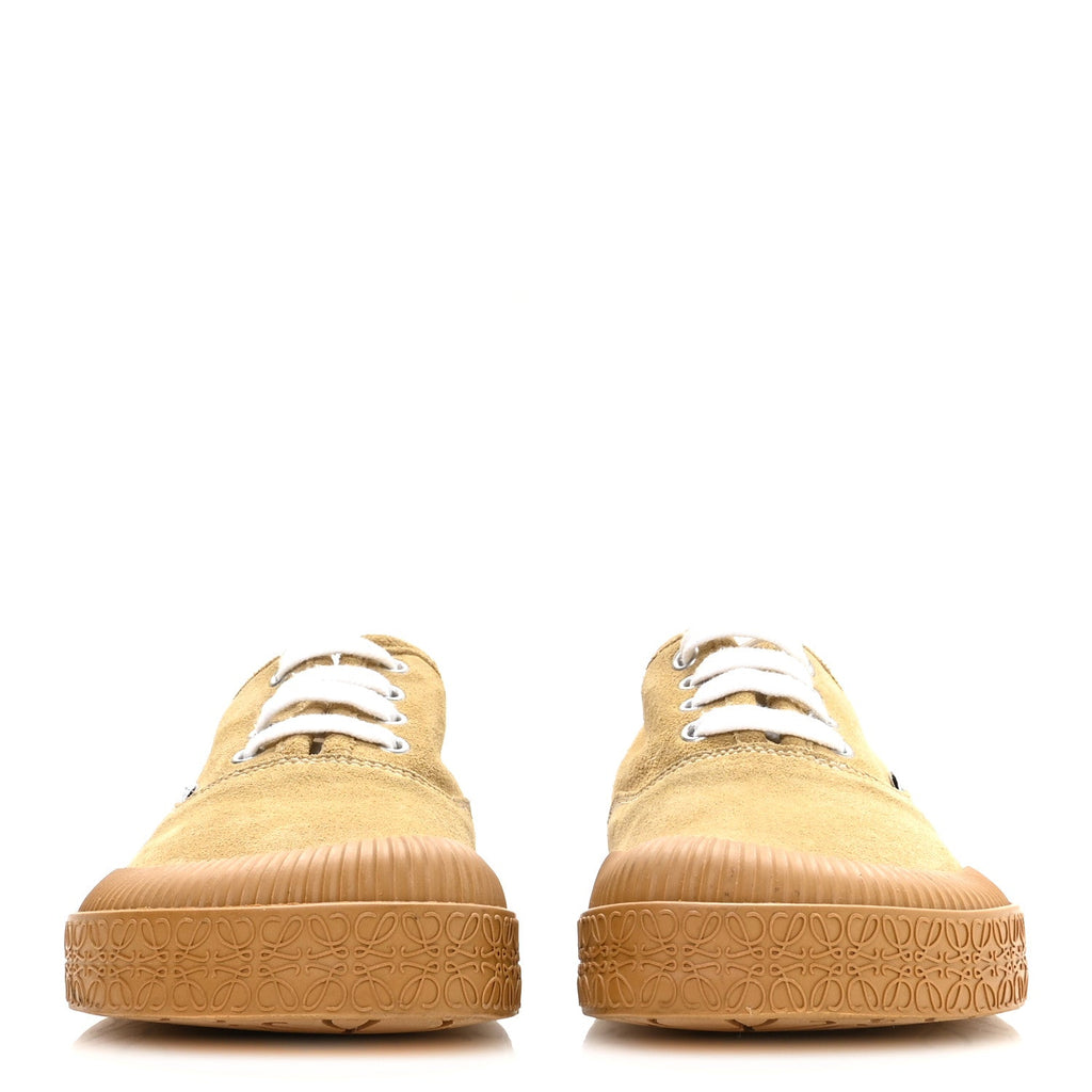 X PAULA's IBIZA Brushed Suede Rubber Terra Vulca Sneakers 39 Gold