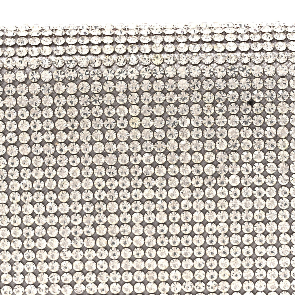 Swarovski Crystal Convertible Belt Bag Silver