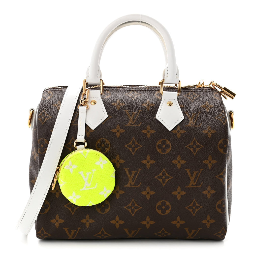 Monogram LV Match Speedy Bandouliere 25 White