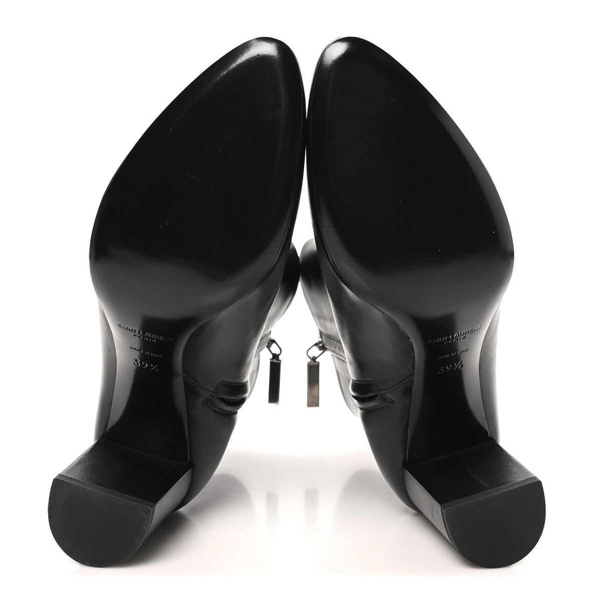 Nappa Vendome Loulou Ankle Zip Boot 39.5 Black