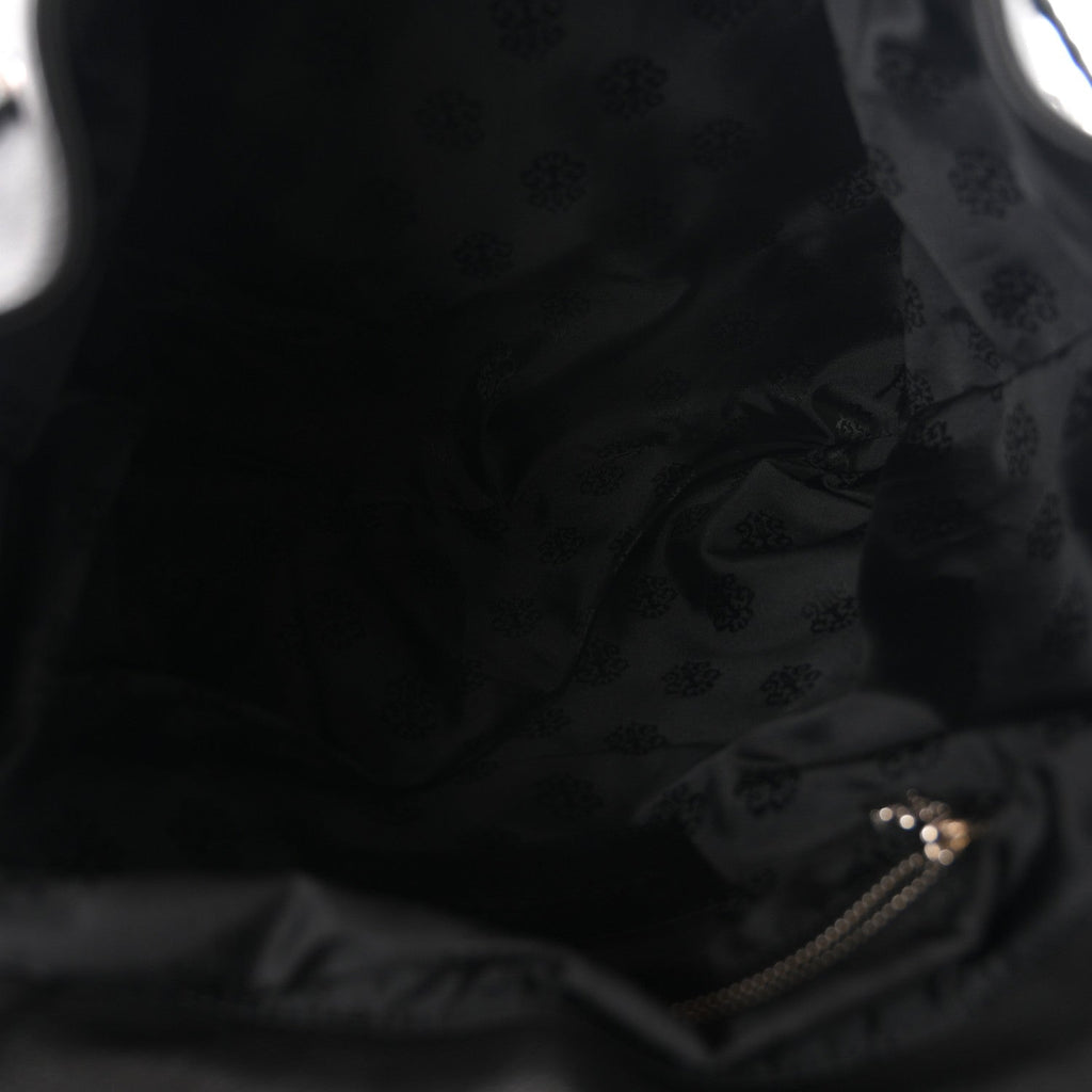 Calfskin Cross Patch Feurknee Backpack  Black